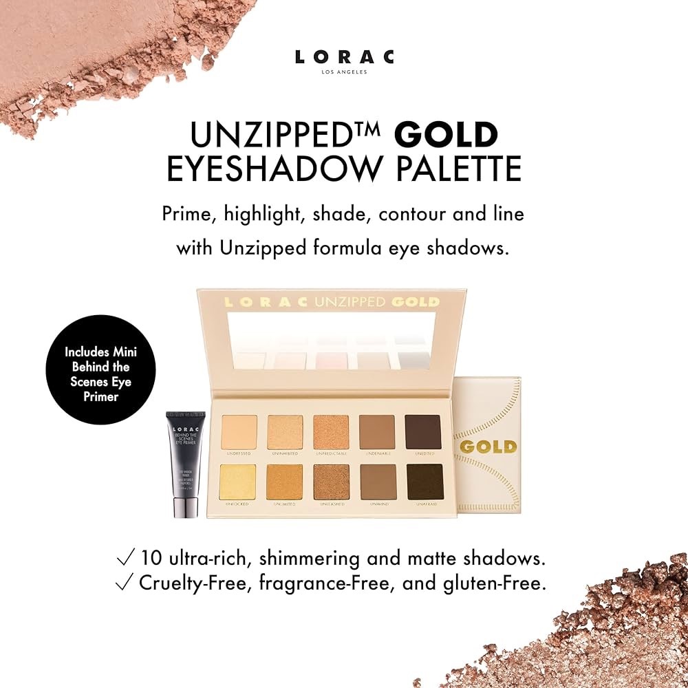 LORAC Unzipped Gold Eyeshadow Palette